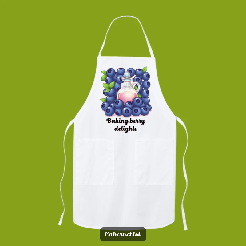 Funny Blueberry Decanter Apron: Elegant Kitchen Style - Perfect Funny Gift