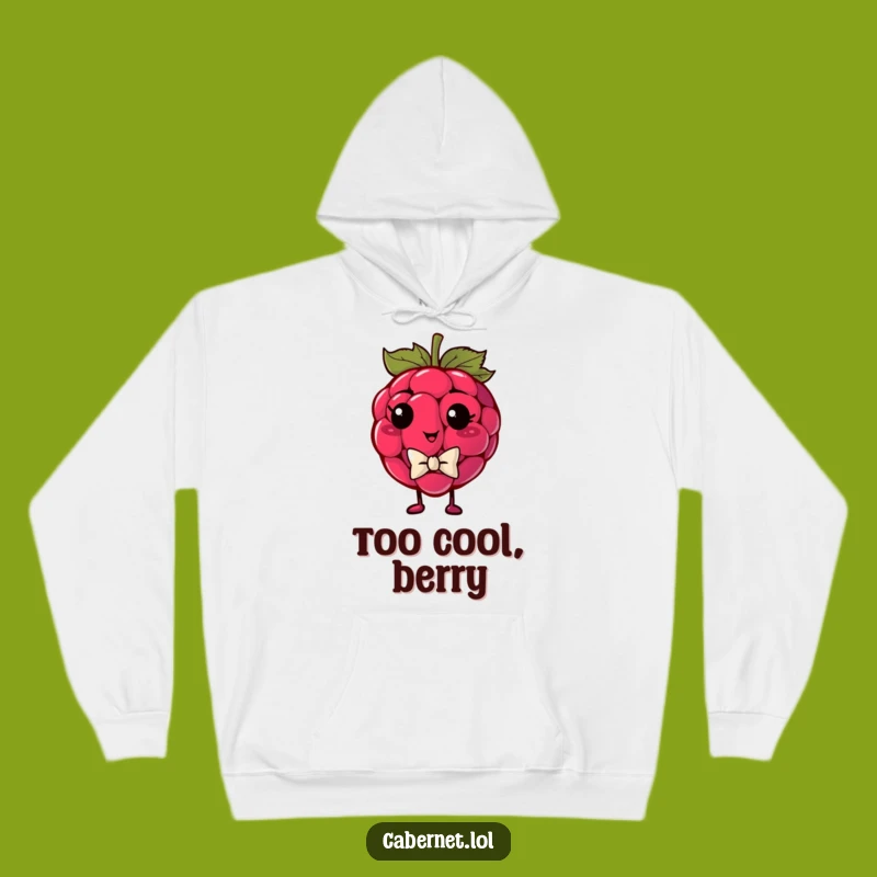 Funny Raspberry Bowtie Hoodie: Dapper & Smug - Great Funny Gift