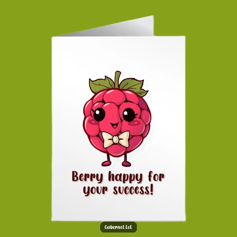 Free Printable Congrats Card: Dapper Raspberry, Funny Downloadable Gift for Sophisticated Wins