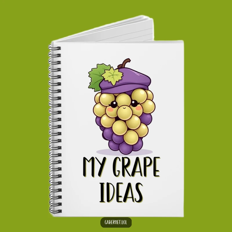 Funny Grape Beret Notebook: Stylish Journaling - Adorable Funny Gift