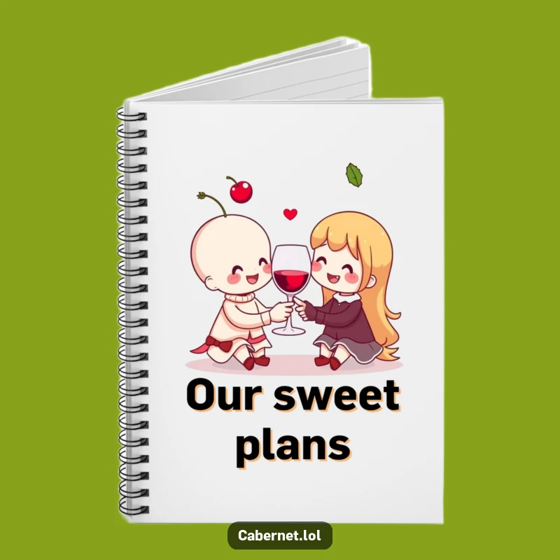 Funny Cherry Couple Notebook: Cheerful Journaling - Adorable Funny Gift
