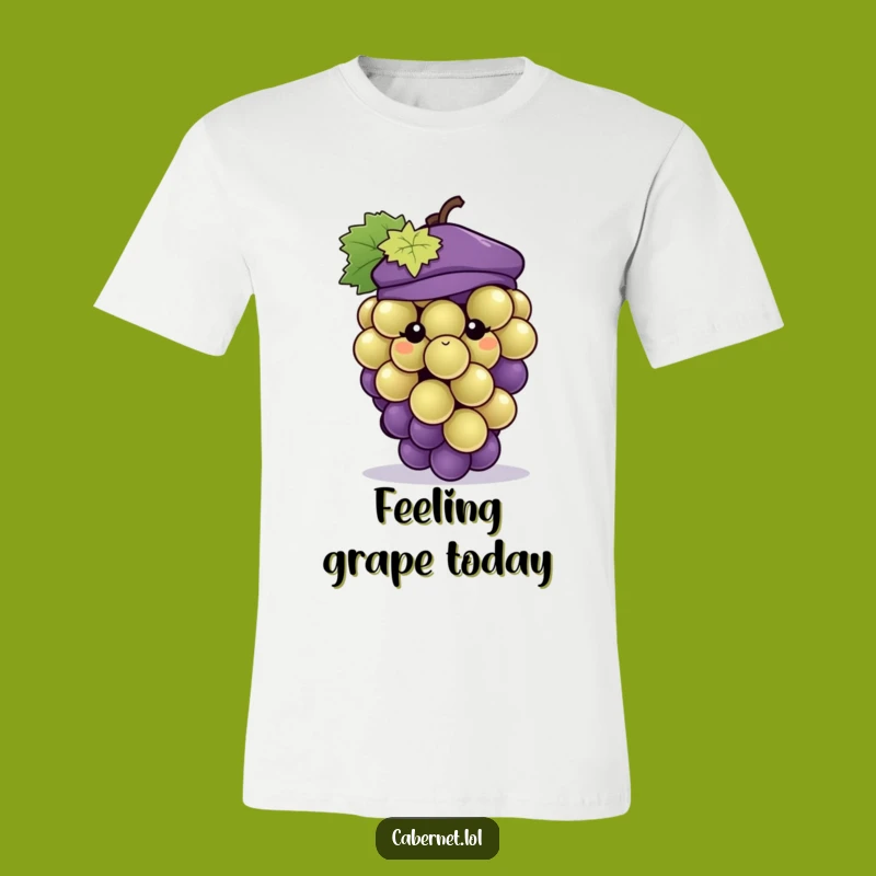 Funny Beret Grape T-Shirt: Cute and Stylish Fruit - Ideal Funny Gift