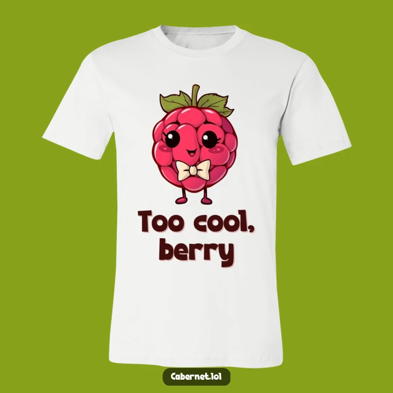 Funny Raspberry Bowtie T-Shirt: Smug & Stylish Fruit - Ideal Funny Gift